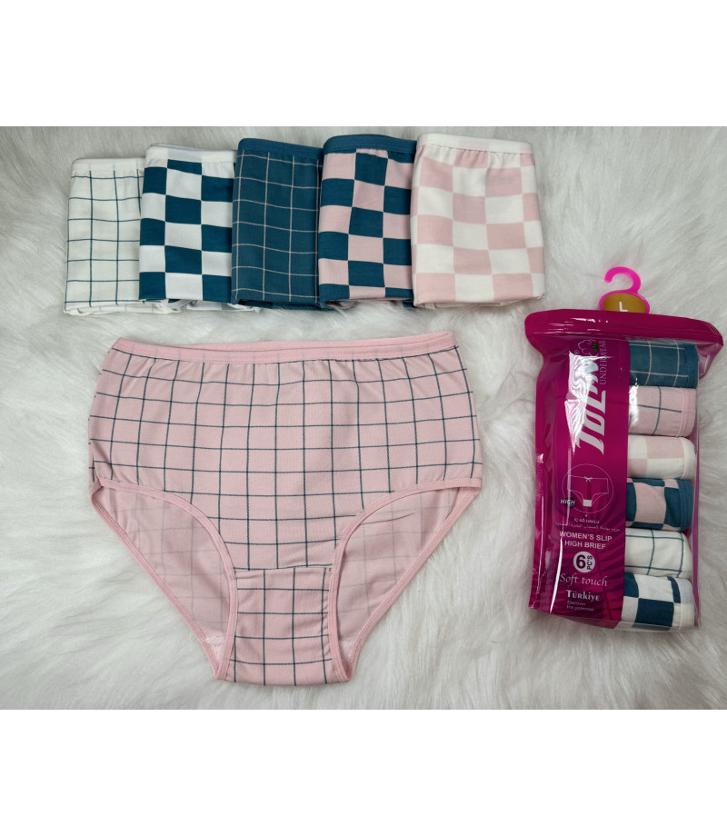 شد 6 حبة كيلوت نسائي ماركة تولين صناعة تركية قطن 100% كود 2186204 شد 6 حبة كيلوت نسائي ماركة تولين صناعة تركية قطن 100% كود 2186204