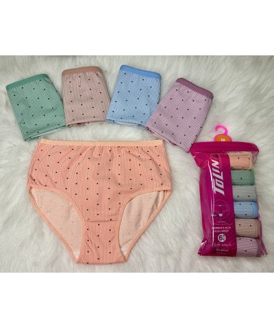 شد 6 حبة كيلوت نسائي ماركة تولين صناعة تركية قطن 100% كود 2186208