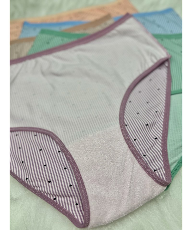 شد 6 حبة كيلوت نسائي ماركة تولين صناعة تركية قطن 100% كود 2186208