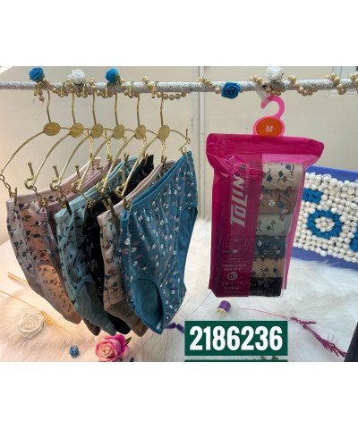 شد 6 حبة كيلوت نسائي ماركة تولين صناعة تركية قطن 100% كود 2186236