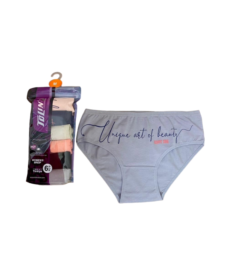 شد 6 حبة كيلوت نسائي ماركة تولين صناعة تركية قطن 100% كود 227 شد 6 حبة كيلوت نسائي ماركة تولين صناعة تركية قطن 100% كود 227