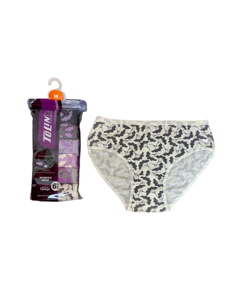 شد 6 حبة كيلوت نسائي ماركة تولين صناعة تركية قطن 100% كود 227 شد 6 حبة كيلوت نسائي ماركة تولين صناعة تركية قطن 100% كود 227