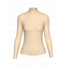 فانيلة نسائية كم طويل ليغرا رقبة مرتفعة صناعة تركية ماركة تولين كود 6257