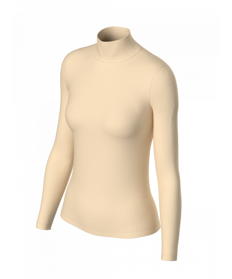 فانيلة نسائية كم طويل ليغرا رقبة مرتفعة صناعة تركية ماركة تولين كود 6257