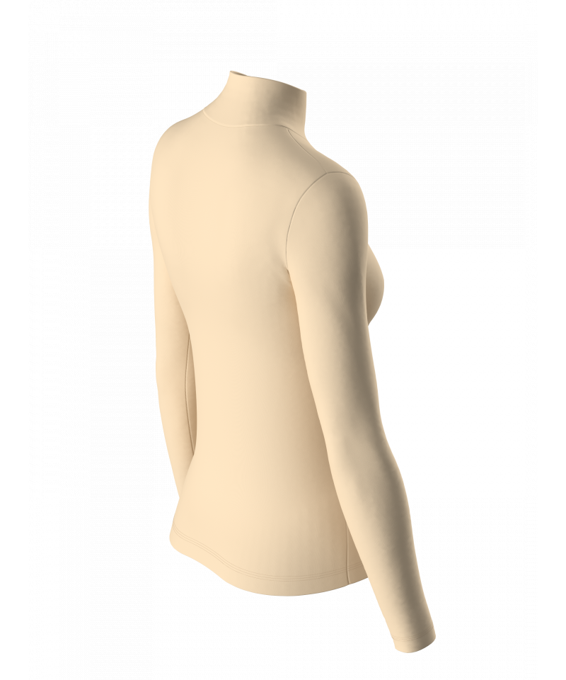 فانيلة نسائية كم طويل ليغرا رقبة مرتفعة صناعة تركية ماركة تولين كود 6257