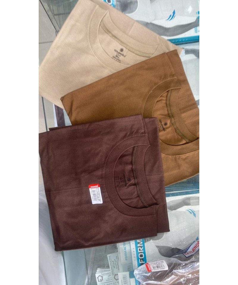 شد 6 حبة فانيلة قطن 100% رقبة خناقي صناعة تركية ماركة جيلان كود 005