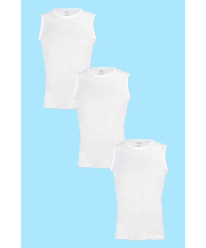 شد 6 حبة فانيلة كات رقبة دايري ستريش قطن 100% صناعة تركية ماركة جيلان كود 027