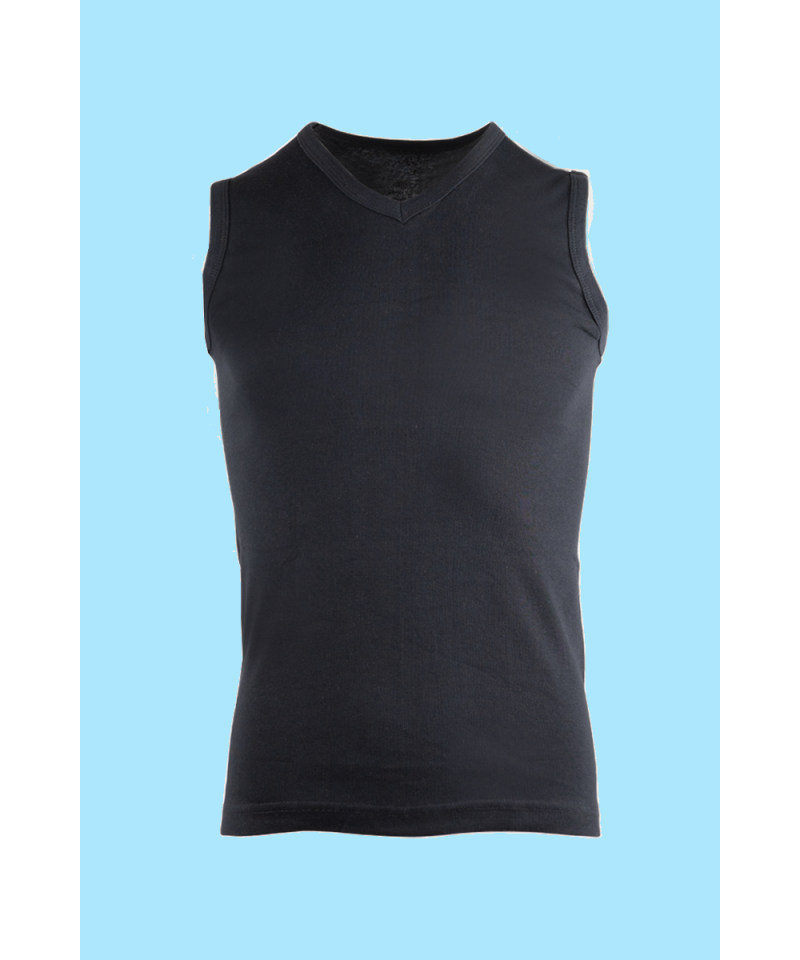 شد 6 حبة فانيلة كات ستريش رقبة V  قطن 100% صناعة تركية ماركة جيلان كود 048