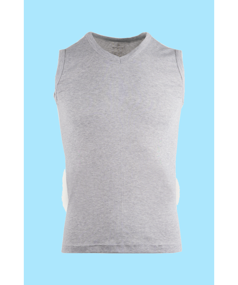 شد 6 حبة فانيلة كات ستريش رقبة V  قطن 100% صناعة تركية ماركة جيلان كود 048