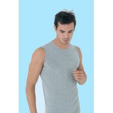 شد 6 حبة فانيلة كات ستريش رقبة V  قطن 100% صناعة تركية ماركة جيلان كود 048