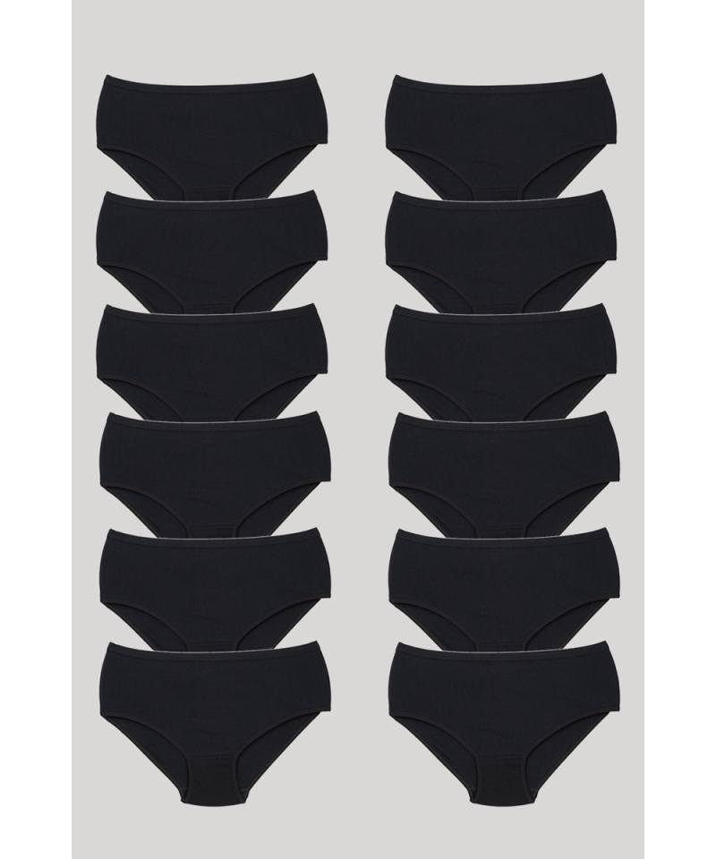 شد 6 حبة كيلوت نسائي ( هاف حفر ) قطن سميك صناعة تركية ماركة جيلان قطن 100% كود 106