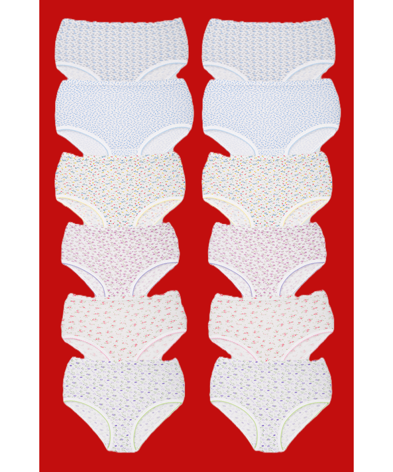 شد 6 حبة كيلوت نسائي مزهر قطن 100% صناعة تركية ماركة جيلان كود 111 شد 6 حبة كيلوت نسائي مزهر قطن 100% صناعة تركية ماركة جيلان كود 111