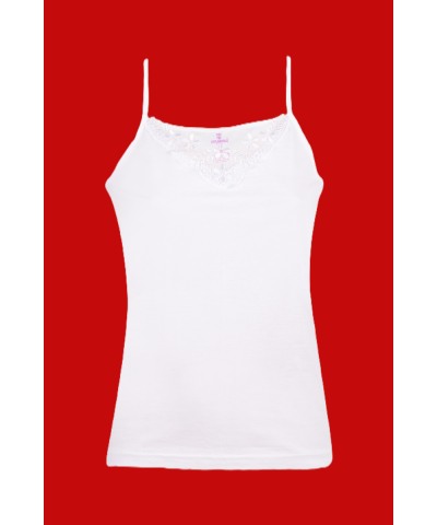 شد 6 حبة فانيلة صناعة تركية ماركة جيلان قطن 100%  خيط مع تطريزة كود 171