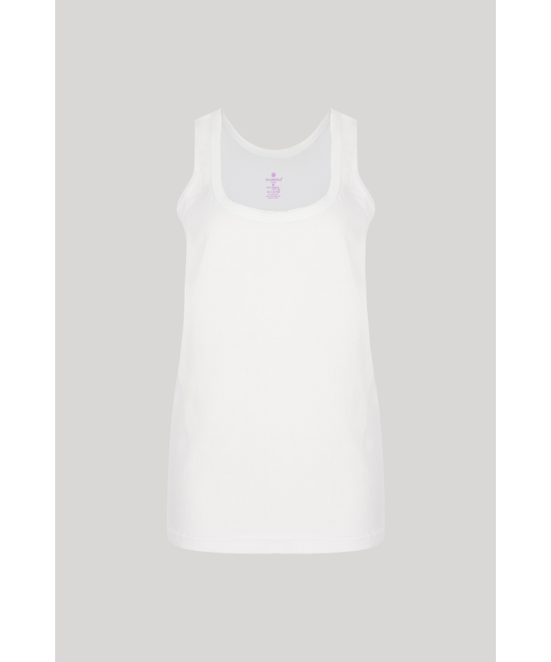 شد 6 حبة فانيلة صناعة تركية ماركة جيلان قطن 100%  علاقي رقبة واسعة كود 172