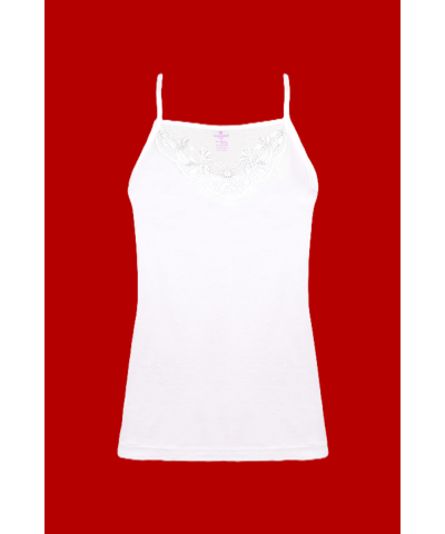 شد 6 حبة فانيلة صناعة تركية ماركة جيلان قطن 95% خيط مع دانتيل كود 182