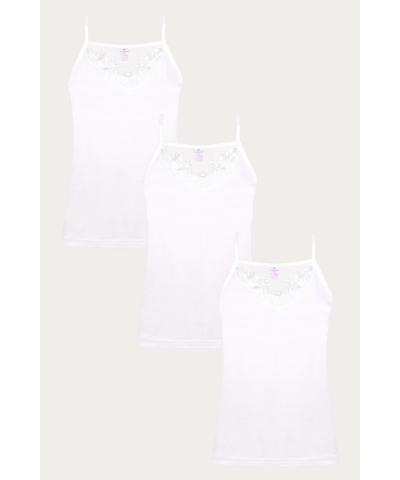 شد 6 حبة فانيلة صناعة تركية ماركة جيلان قطن 95% خيط مع دانتيل كود 182