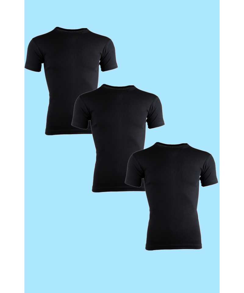 شد 6 حبة فانيلة نسائية نص كم ستريش قطن 100% رقبة دايري كود 1042