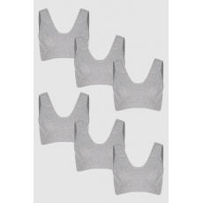 شد 6 حبة حمالات نسائية قطن 100% صناعة تركية ماركة جيلان كود 270