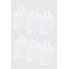 شد 6 حبة فانيلة بناتي قطن 100% صناعة تركية ماركة جيلان كود 313