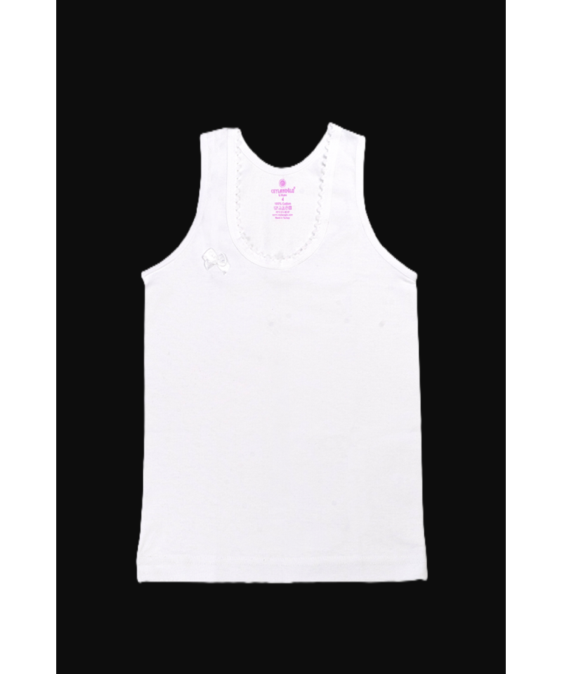 شد 6 حبة فانيلة بناتي قطن 100% صناعة تركية ماركة جيلان كود 326