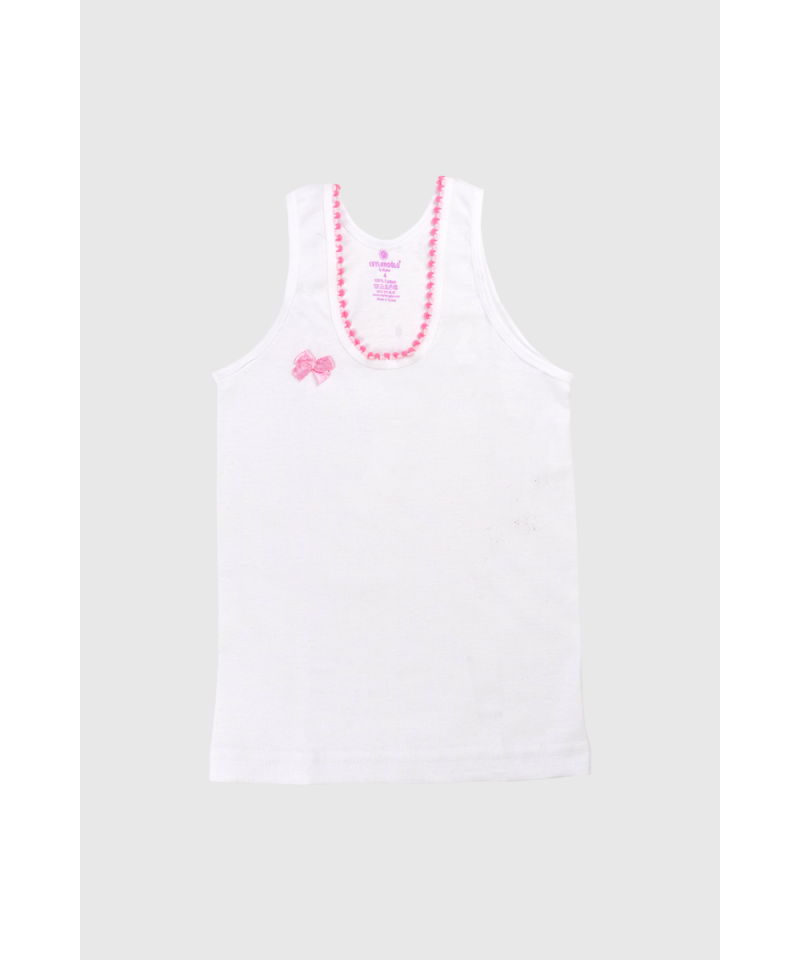 شد 6 حبة فانيلة بناتي قطن 100% صناعة تركية ماركة جيلان كود 326