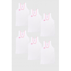 شد 6 حبة فانيلة بناتي قطن 100% صناعة تركية ماركة جيلان كود 326