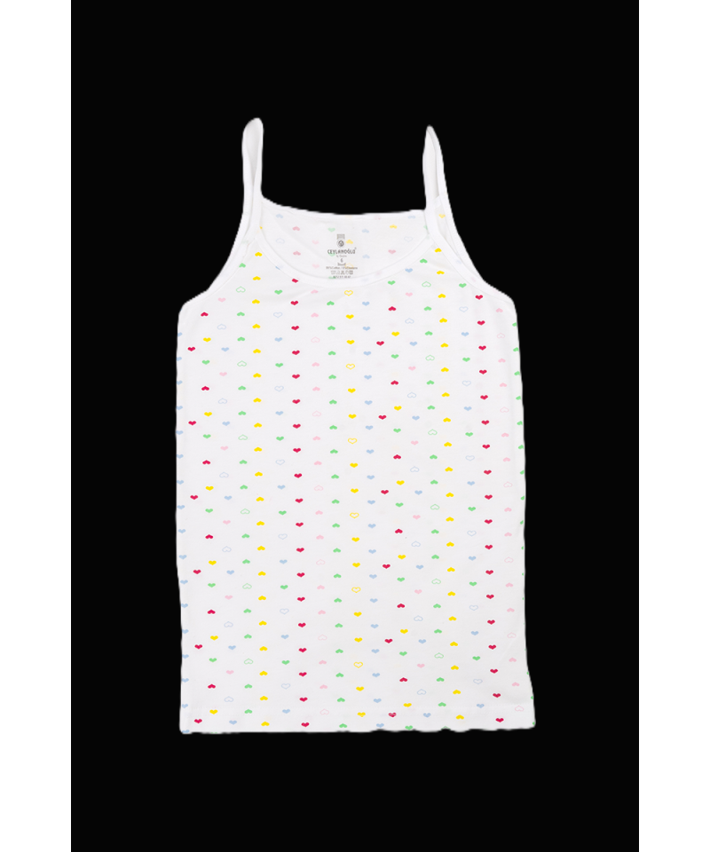 شد 6 حبة فانيلة بناتي قطن 100% صناعة تركية ماركة جيلان كود 336