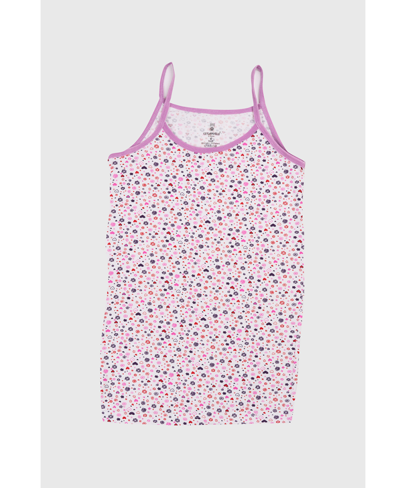 شد 6 حبة فانيلة بناتي قطن 100% صناعة تركية ماركة جيلان كود 336