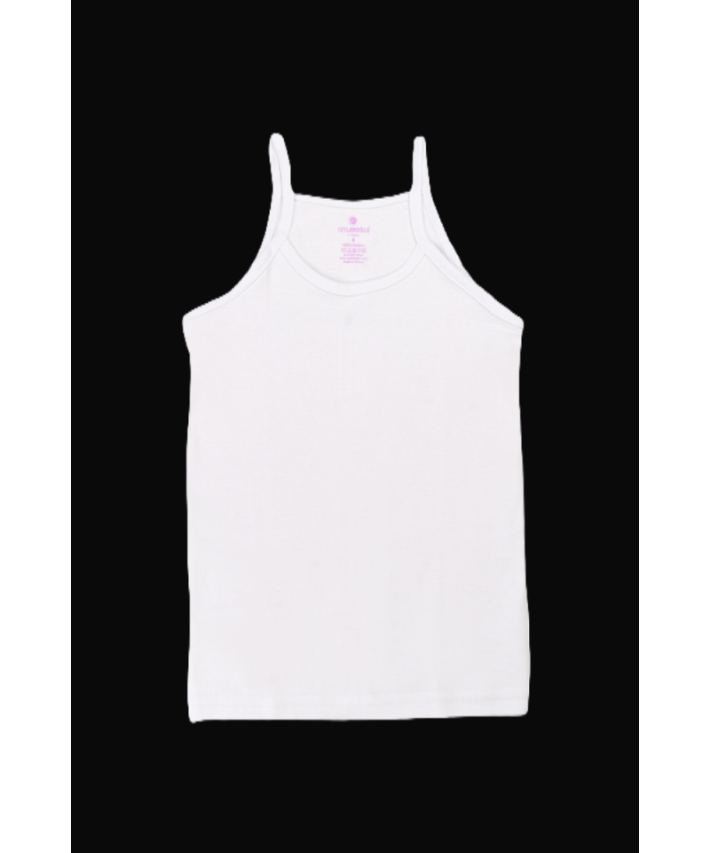 شد 6 حبة فانيلة بناتي قطن 100% صناعة تركية ماركة جيلان كود 340