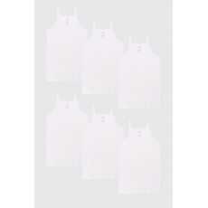 شد 6 حبة فانيلة بناتي قطن 100% صناعة تركية ماركة جيلان كود 340