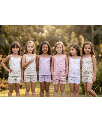 شد 6 حبة فانيلة بناتي قطن 100% مصناعة تركية ماركة جيلان كود 348