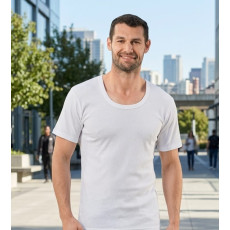 شد 6 حبة فانيلة رجالي رقبة دايري قطن 100% رقبة واسعة صناعة تركية ماركة جيلان كود 004