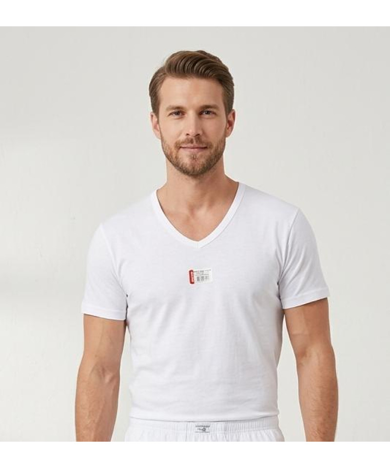 شد 6 حبة فانيلة رجالية رقبة V قطن 100% صناعة تركية ماركة جيلان كود 007 شد 6 حبة فانيلة رجالية رقبة V قطن 100% صناعة تركية ماركة جيلان كود 007