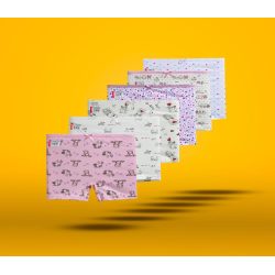 شد 6 حبة شورت بناتي قطن 100% صناعة تركية ماركة جيلان كود 344