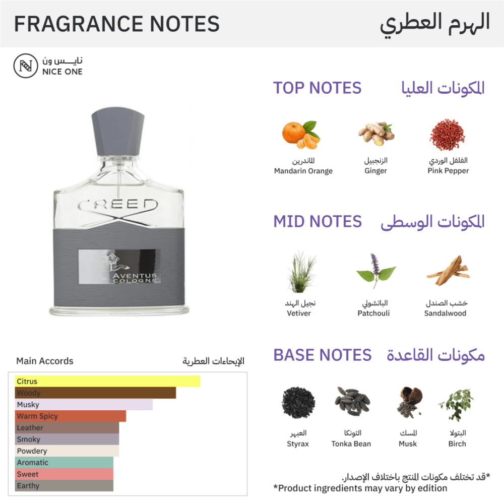 Creed Aventus Cologne For Men - Eau De Perfum |  100ml