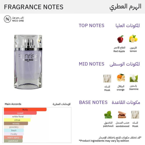 عطر سنرايز من فرانك اوليفير للنساء - او دو تواليت |  75ml