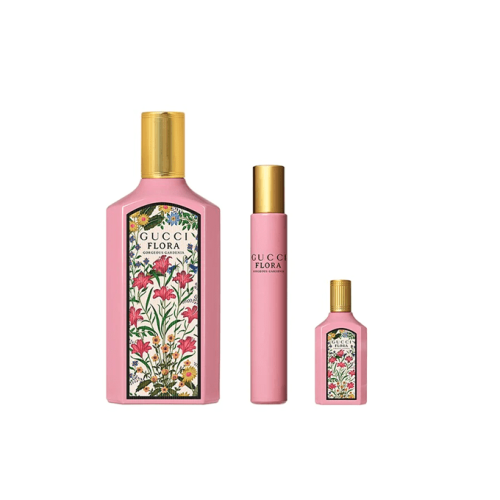 مجموعة عطر فلورا جورجيس جاردينيا من قوتشي للنساء - او دو برفيوم - 3 قطع |