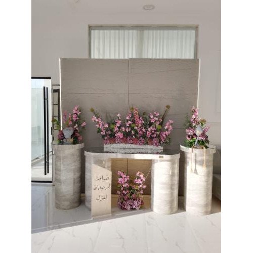 استقبال خلفية رصاصي