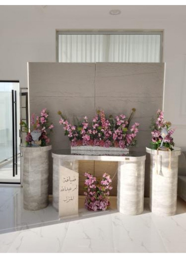 استقبال خلفية رصاصي