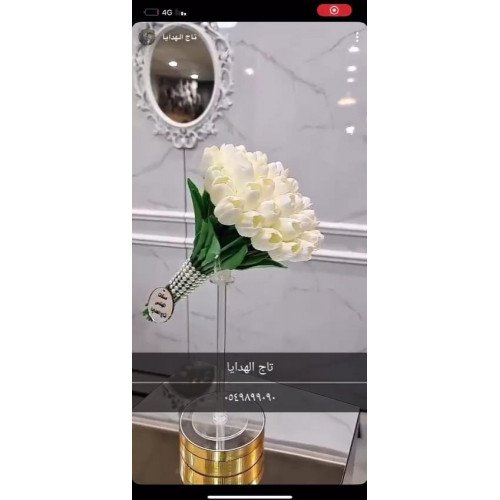 مسكه عروس ورد توليب مع ربطة لولو ب 350ريال مسكه عروس ورد توليب مع ربطة لولو ب 350ريال