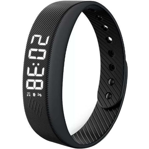 سوار ساعة منبه، سوار معصم جديد صامت للاستيقاظ والاهتزاز، ساعة منبه للاهتزاز، ساعة منبه بالاهتزازات الهادئة، ساعات منبه محمولة مع حزام قابل للتعديل، اسود