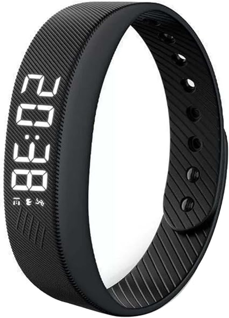 سوار ساعة منبه، سوار معصم جديد صامت للاستيقاظ والاهتزاز، ساعة منبه للاهتزاز، ساعة منبه بالاهتزازات الهادئة، ساعات منبه محمولة مع حزام قابل للتعديل، اسود