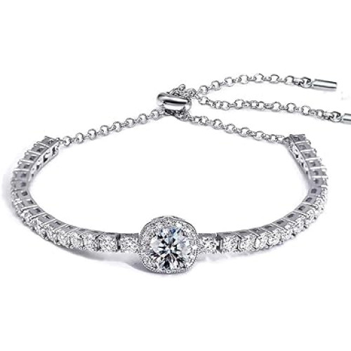 إسورة من فيك فيز للنساء، مصنوعة من الفضة، بلون فضي وتصميم عصري، مقاس قابل للتعديل إسورة من فيك فيز للنساء، مصنوعة من الفضة، بلون فضي وتصميم عصري، مقاس قابل للتعديل