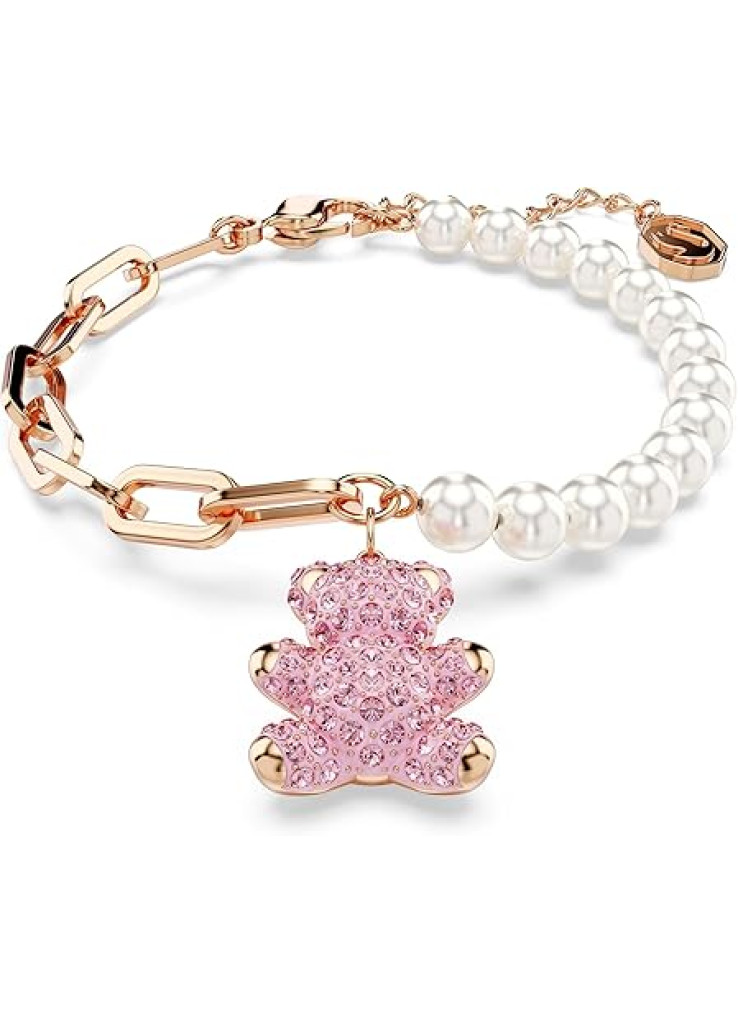 سوار ام بي بدلاية تيدي باللون البينك للنساء من سواروفسكي