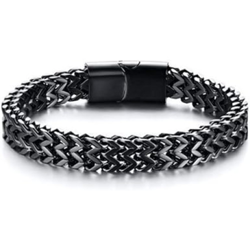 اساور للرجال - سوار من الستانلس ستيل بمشبك مغناطيسي وسلسلة فرانكو للرجال (21 سم)، سلسلة فرانكو هذه لا تفقد بريقها وتناسب المجوهرات اليومية، هدية للرجال والاب والزوج والصديق والاخوة اساور للرجال - سوار من الستانلس ستيل بمشبك مغناطيسي وسلسلة فرانكو للرجال (21 سم)، سلسلة فرانكو هذه لا تفقد بريقها وتناسب المجوهرات اليومية، هدية للرجال والاب والزوج والصديق والاخوة