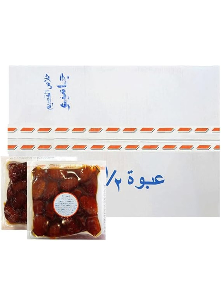 كرتون تمر خلاص القصيم جامبوا درجة أولئ (12 عبوة ) ، كل عبوة 500 جرام