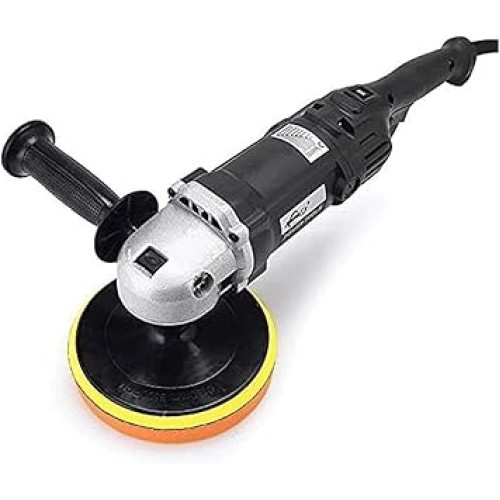 ملمع ملمع للمكتب والمنزل من اكتيا، 1200 واط مع مقبض جانبي وزر قفل واحد ومفتاح قفل 1-8 سرعات للسيارة مثالي لصنفرة السيارات وتلميع وتلميع وتلميع السيارات