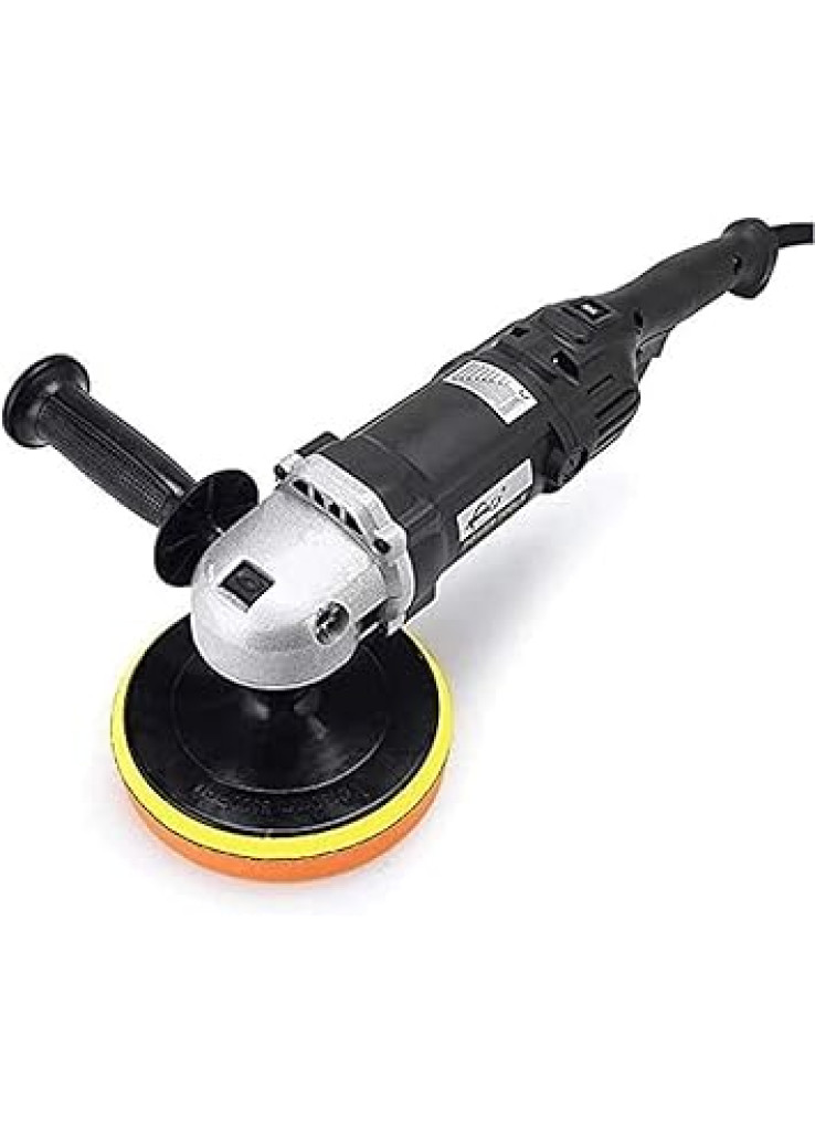 ملمع ملمع للمكتب والمنزل من اكتيا، 1200 واط مع مقبض جانبي وزر قفل واحد ومفتاح قفل 1-8 سرعات للسيارة مثالي لصنفرة السيارات وتلميع وتلميع وتلميع السيارات