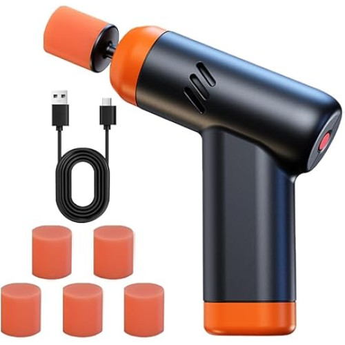 ماكينة تلميع السيارات من اكس سبرينج، جهاز تلميع كهربائي للسيارة باعدادات سرعة مزدوجة وبطارية قابلة لاعادة الشحن، جهاز تلميع تلقائي احترافي لتصحيح الطلاء واستعادة السطح