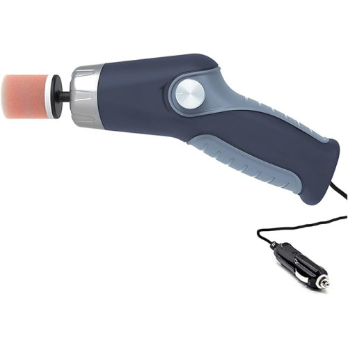 اداة تلميع كهربائية للعناية بالسيارة، اداة اصلاح خدوش السيارات، اداة تلميع وتلميع وتلميع السيارات متغيرة السرعة بشكل لا نهائي لتلميع السيارة وتشميعها (اللون: ازرق